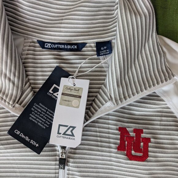 Cutter & Buck Women's Nebraska Cornhuskers White Forge Quarter Zip - Picture 3 of 6